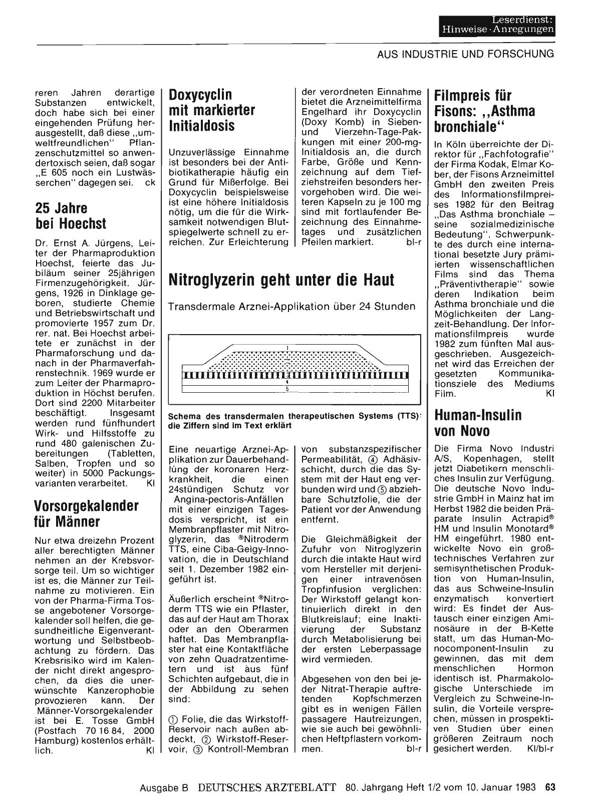 Vorschauseite 1: Doxycyclin mit markierter Initialdosis