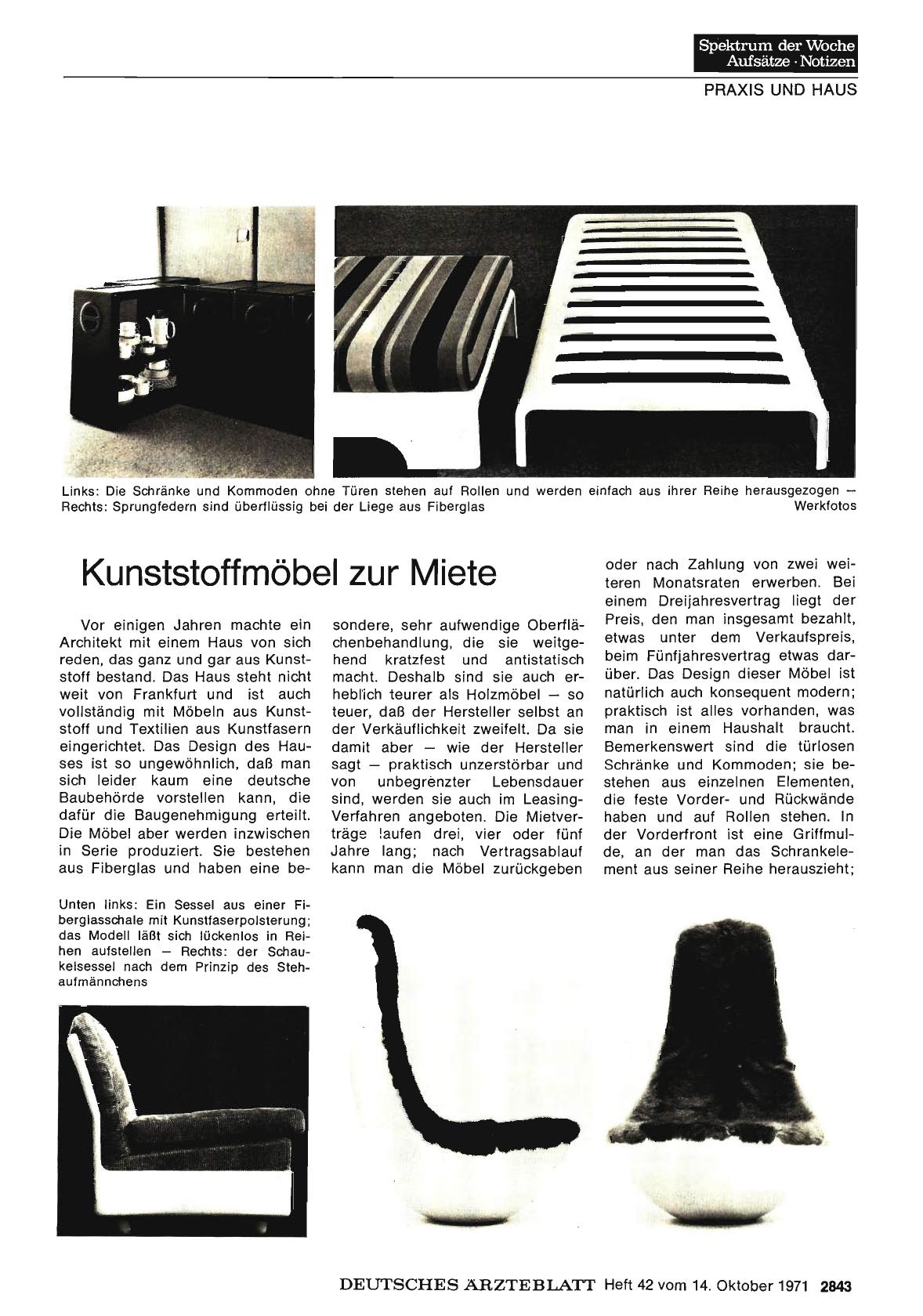 Vorschauseite 1: Kunststoffmöbel zur Miete