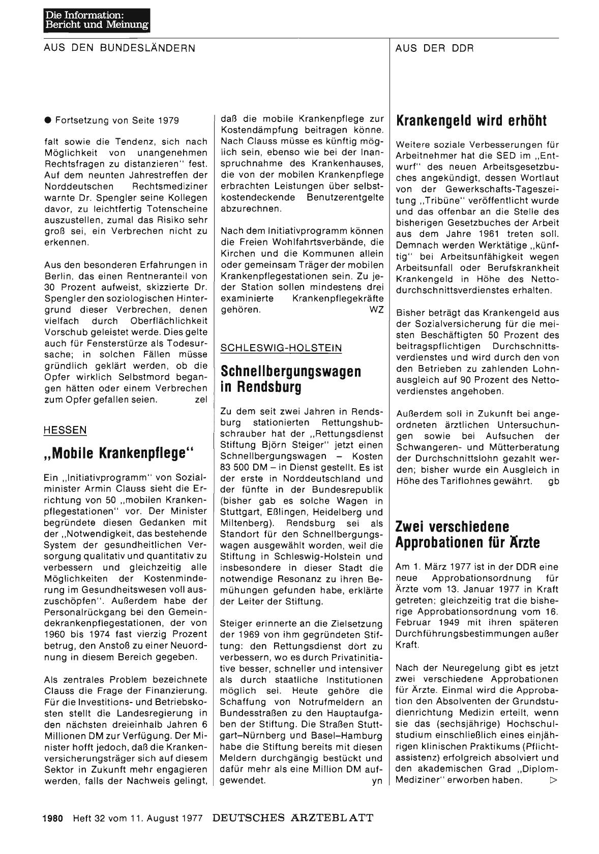 Vorschauseite 1: HESSEN: „Mobile Krankenpflege“