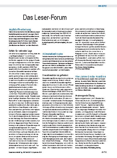 Vorschauseite 1: Impfstoffverteilung: Gefahr für weltweite Lage