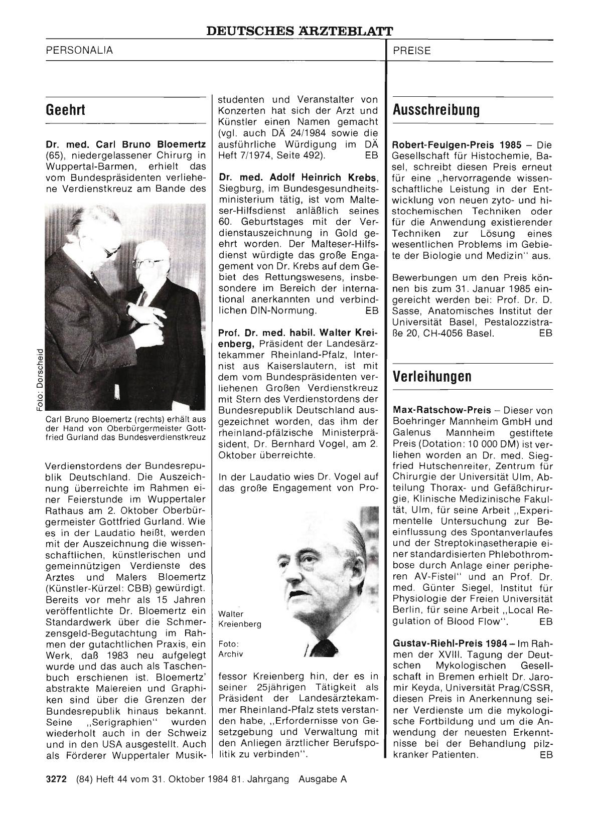 Vorschauseite 1: Geehrt