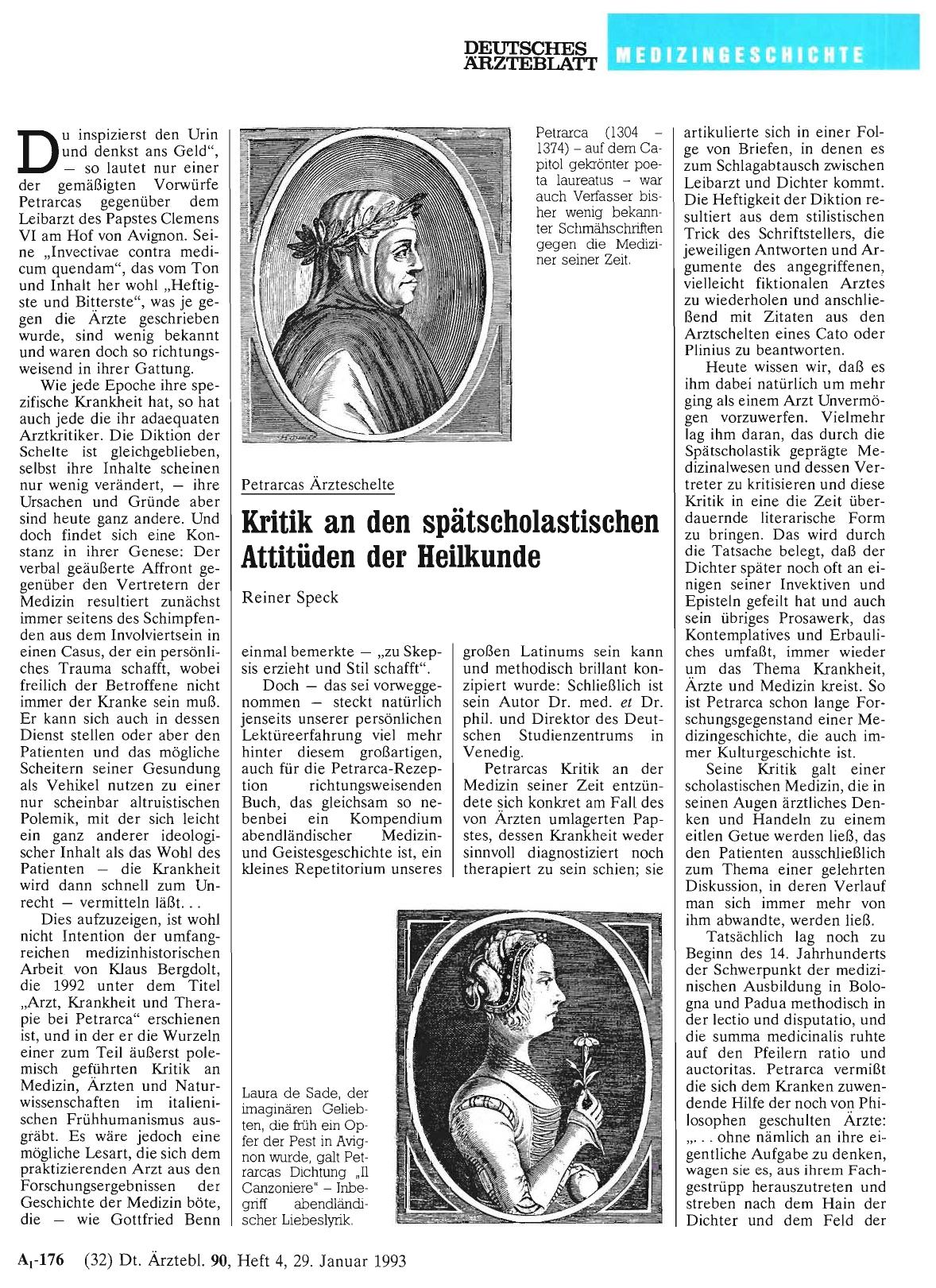 Vorschauseite 1: Petrarcas Ärzteschelte Kritik an den spätscholastischen Attitüden der Heilkunde