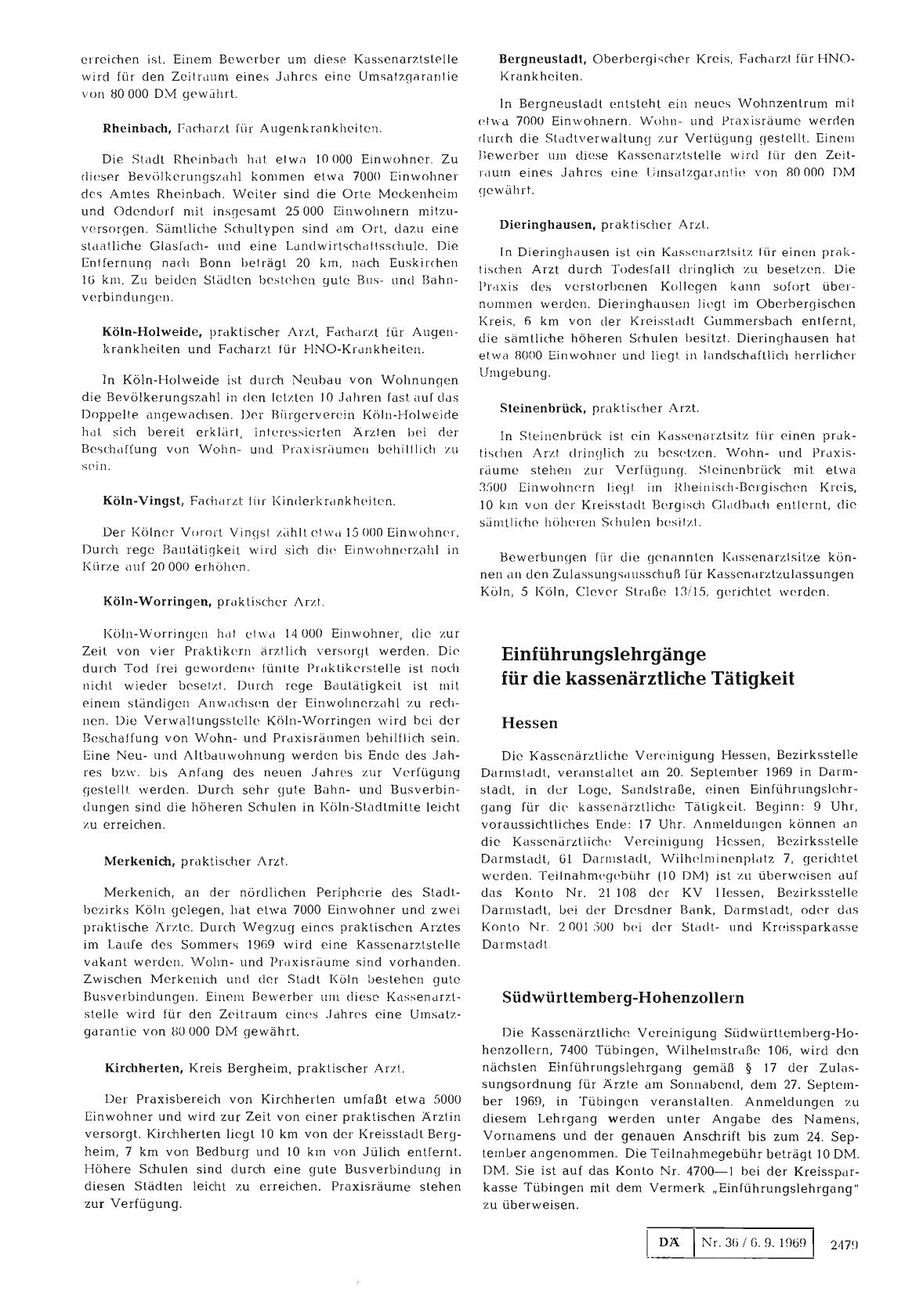 Vorschauseite 1: Einführungslehrgänge für die kassenärztliche Tätigkeit