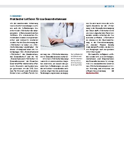 Vorschauseite 1: IT-Sicherheit: Praktischer Leitfaden für das Gesundheitswesen