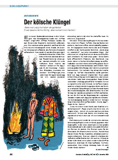 Vorschauseite 1: Arztgeschichte: Der kölsche Klüngel