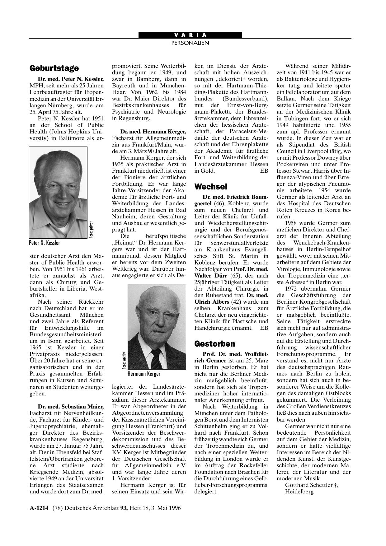 Vorschauseite 1: Gestorben