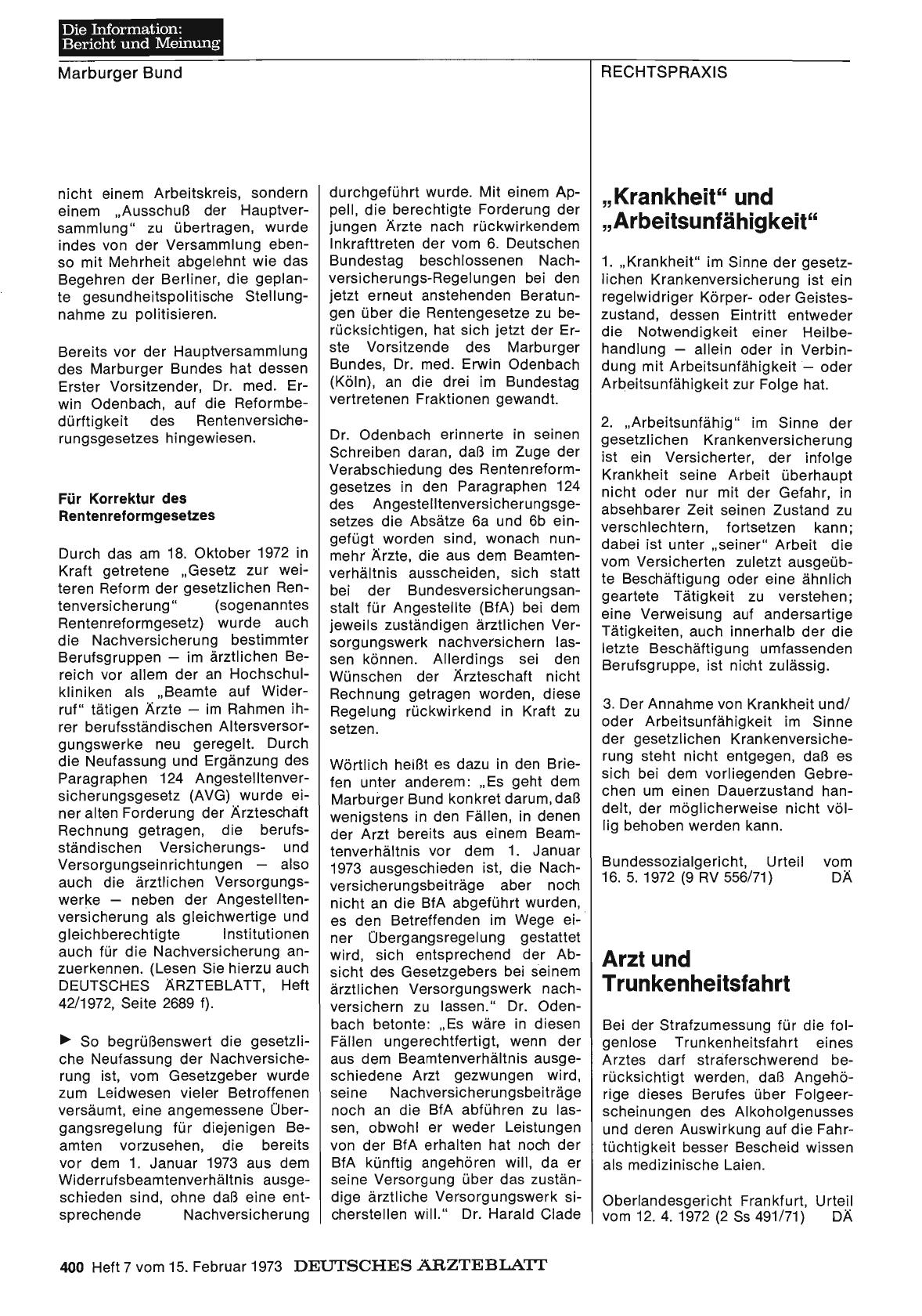 Vorschauseite 1: Arzt und Trunkenheitsfahrt