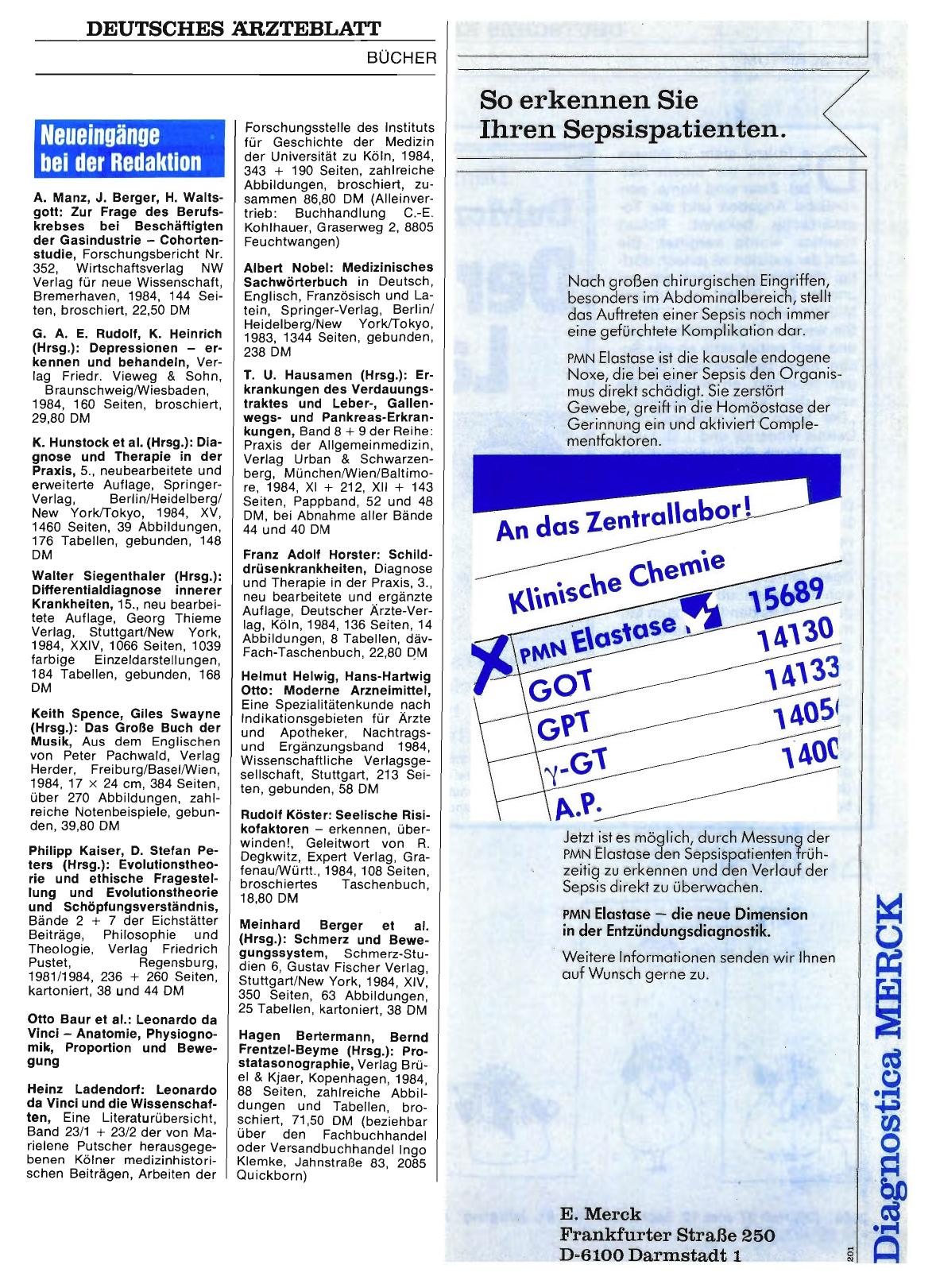 Vorschauseite 1: Neueingänge bei der Redaktion