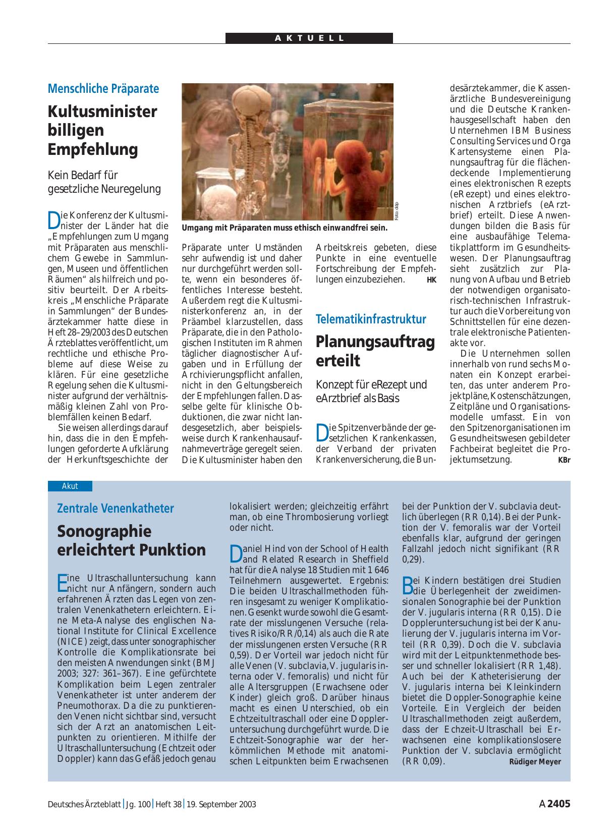 Vorschauseite 1: Telematikinfrastruktur: Planungsauftrag erteilt