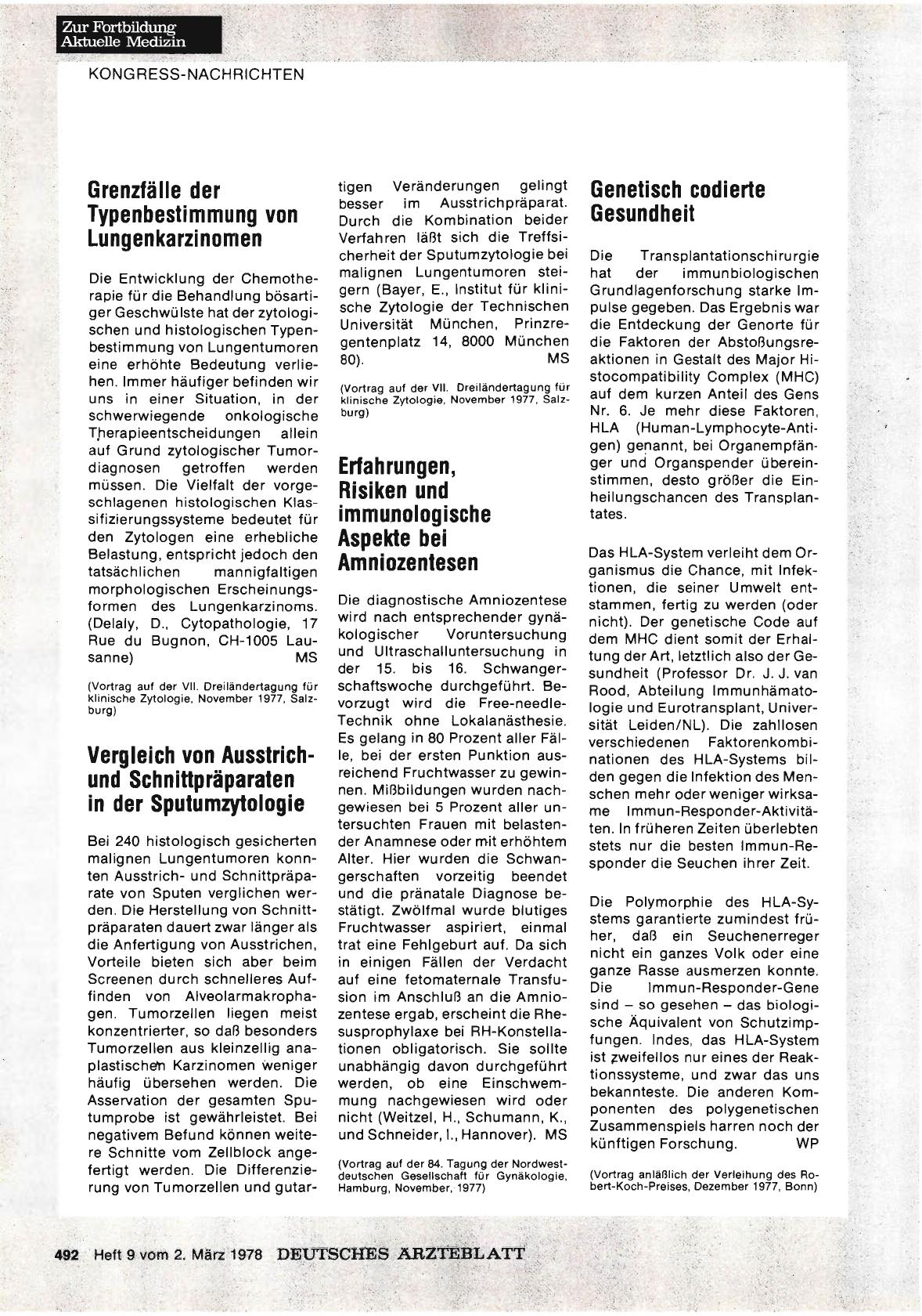 Vorschauseite 1: Grenzfälle der Typenbestimmung von Lungenkarzinomen