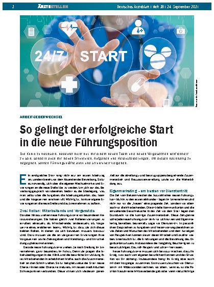 Vorschauseite 1: Arbeitgeberwechsel: So gelingt der erfolgreiche Start in die neue Führungsposition