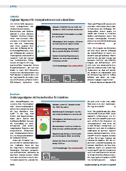 Vorschauseite 1: NutriCheck: Ernährungsratgeber mit Rechenfunktion für Diabetiker
