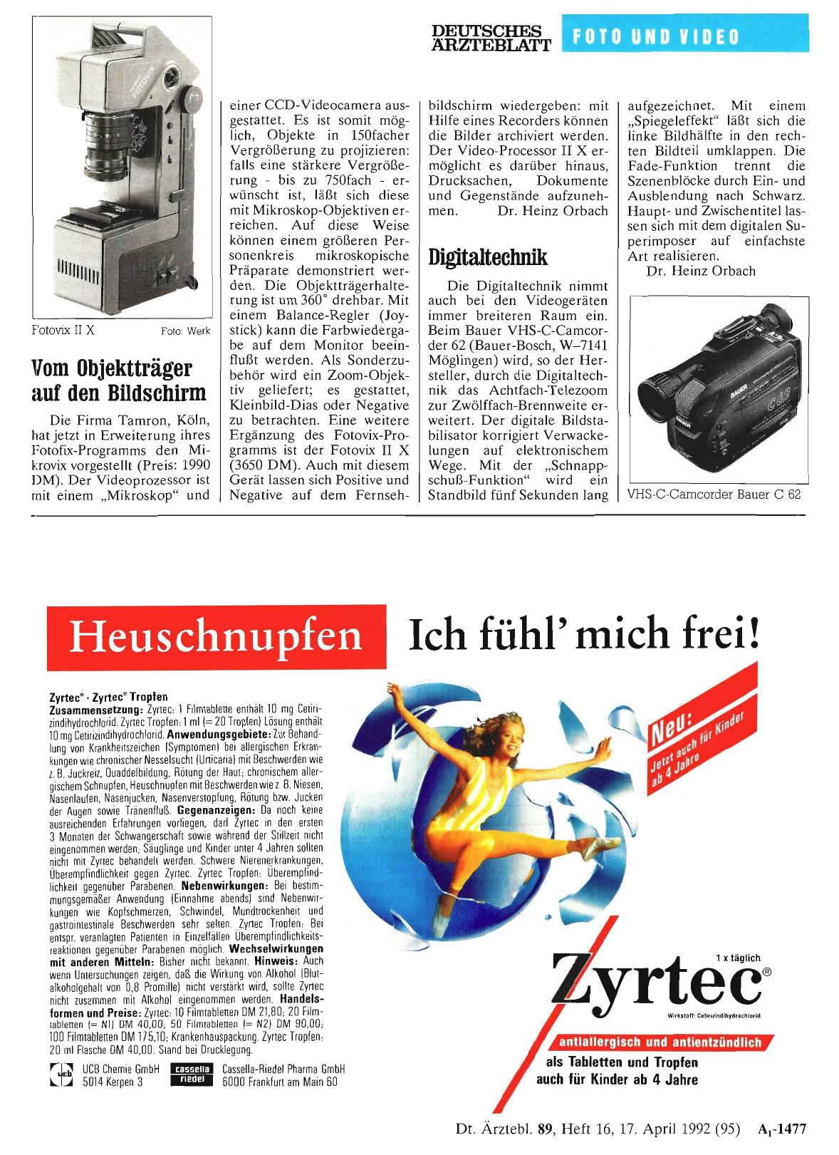 Vorschauseite 1: Vom Objektträger auf den Bildschirm