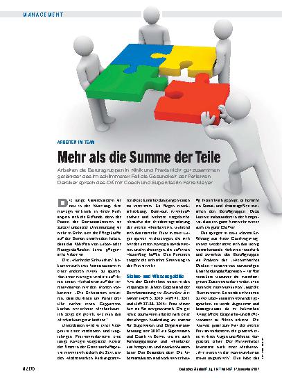 Vorschauseite 1: Arbeiten im Team: Mehr als die Summe der Teile