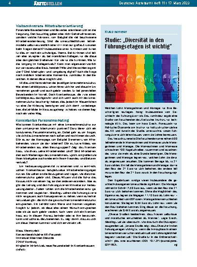 Vorschauseite 1: Studie: „Diversität in den Führungsetagen ist wichtig“