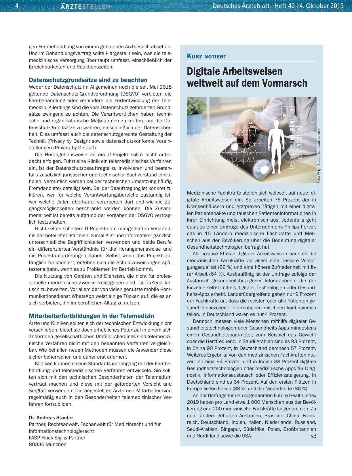Vorschauseite 1: Digitale Arbeitsweisen weltweit auf dem Vormarsch