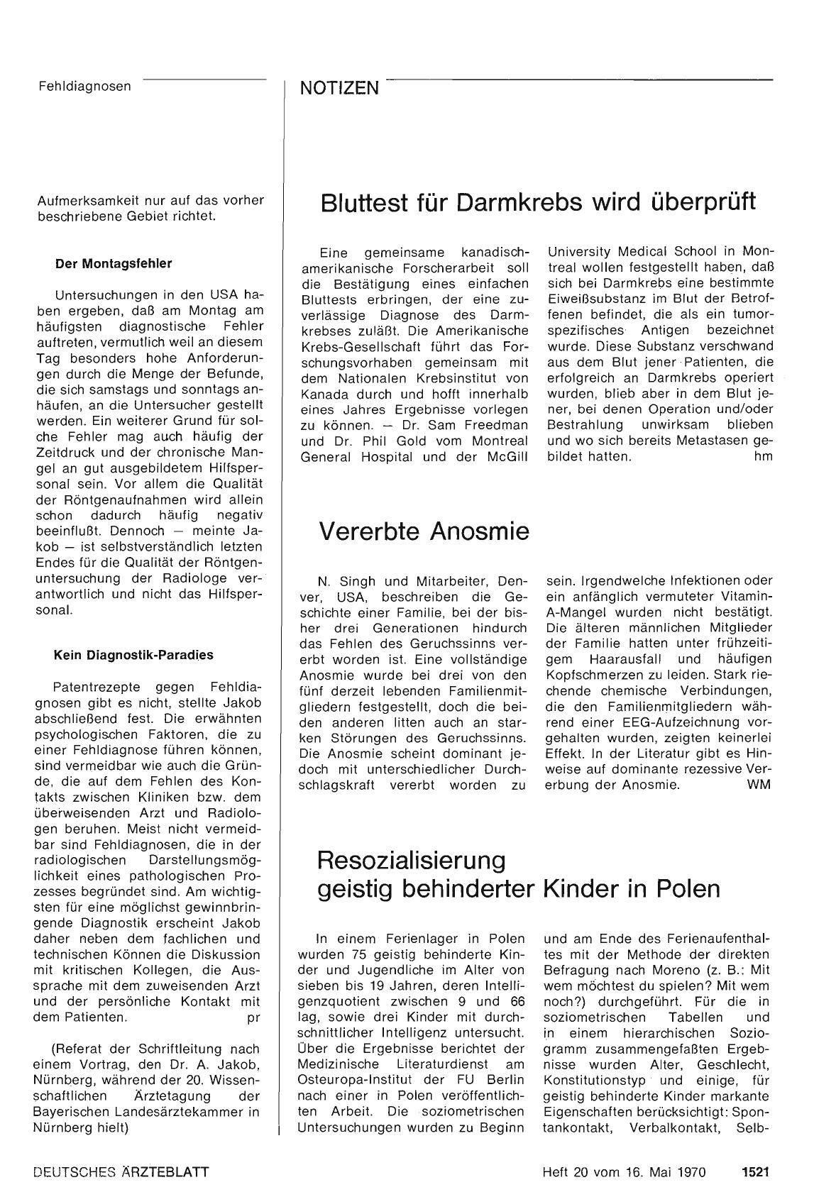 Vorschauseite 1: Bluttest für Darmkrebs wird überprüft