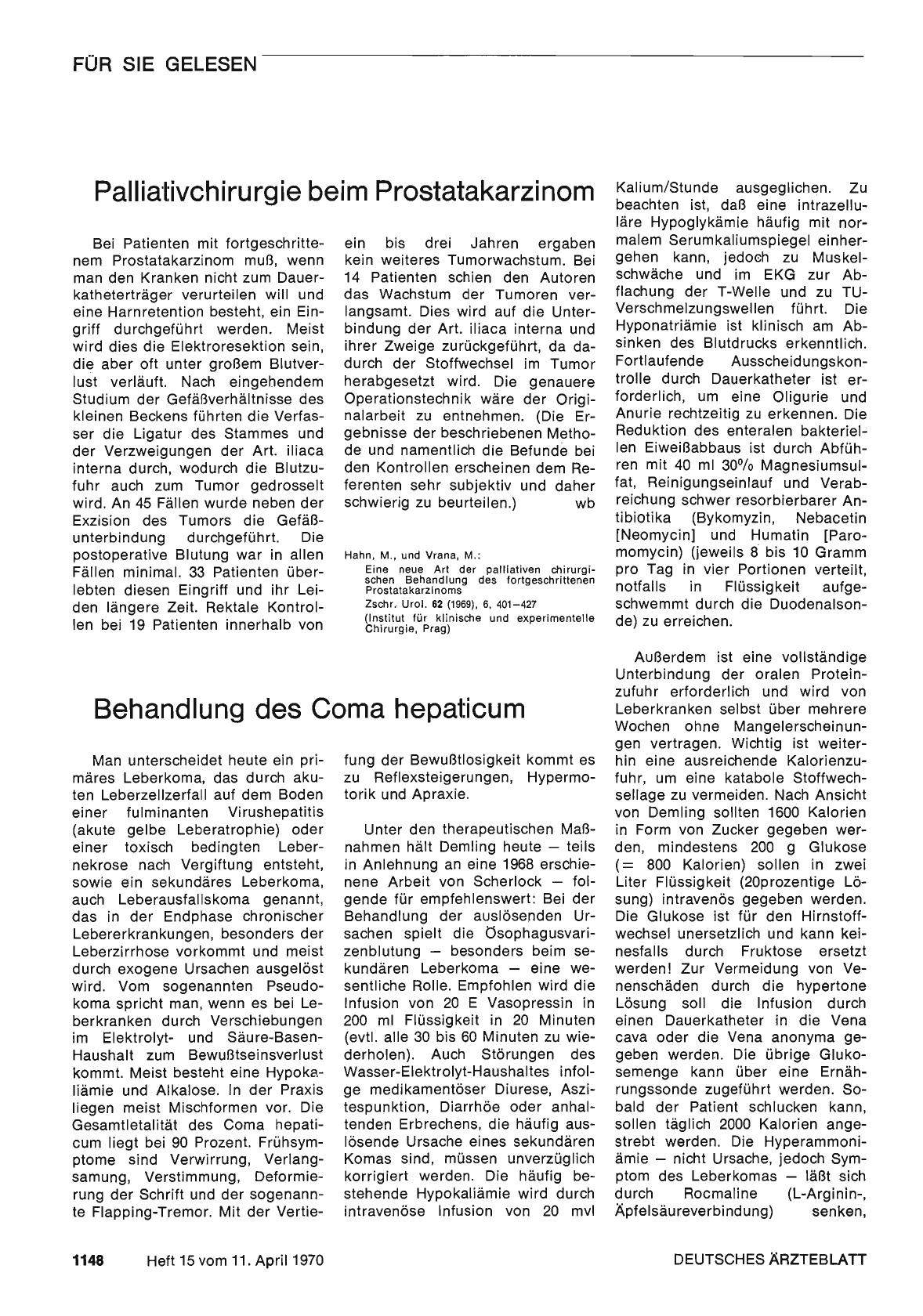 Vorschauseite 1: Palliativchirurgie beim Prostatakarzinom