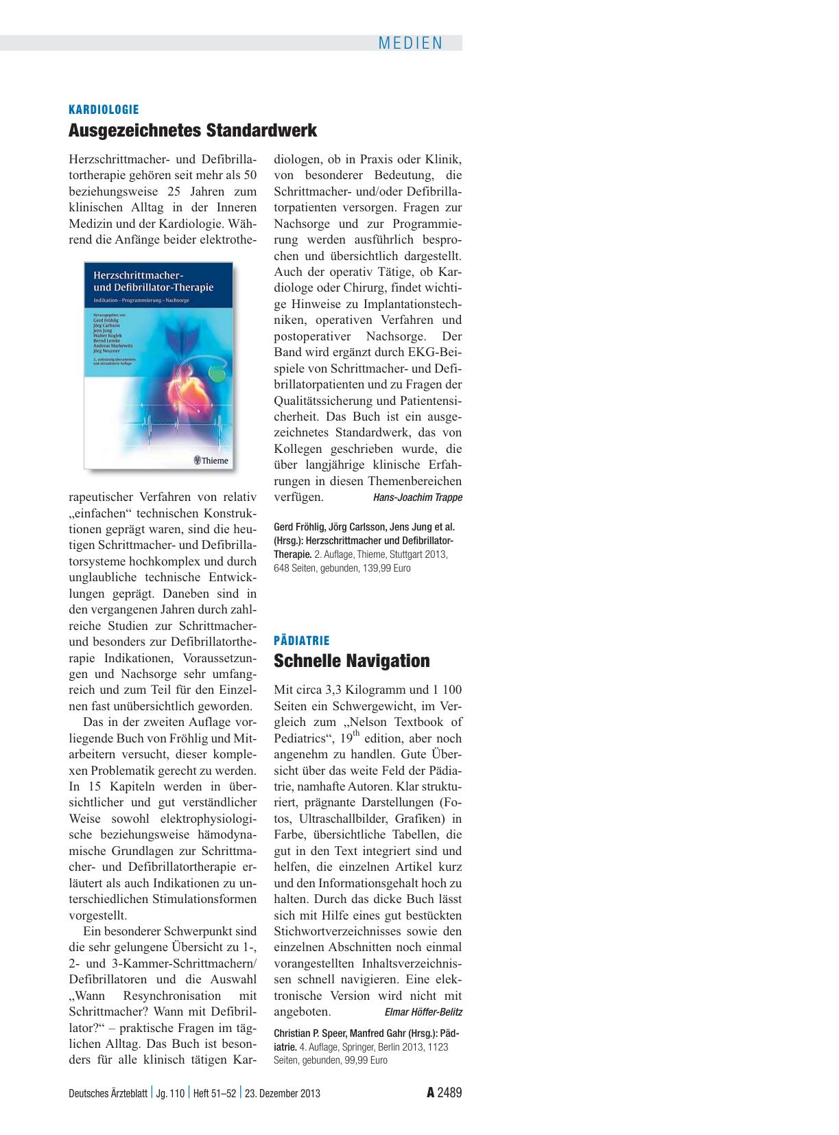 Vorschauseite 1: Kardiologie: Ausgezeichnetes Standardwerk