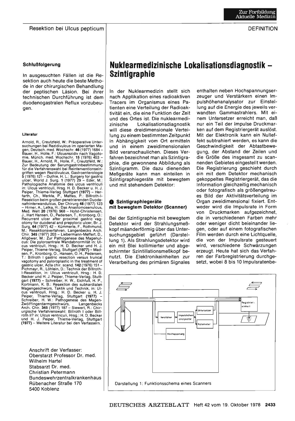 Vorschauseite 1: Nuklearmedizinische Lokalisationsdiagnostik — Szintigraphie