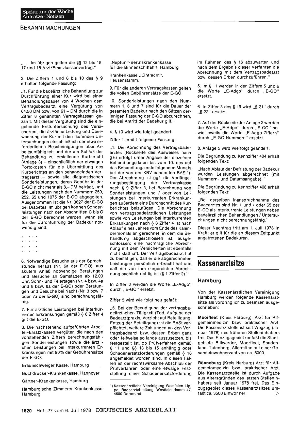Vorschauseite 1: Kassenarztsitze