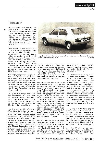 Vorschauseite 1: Renault 14