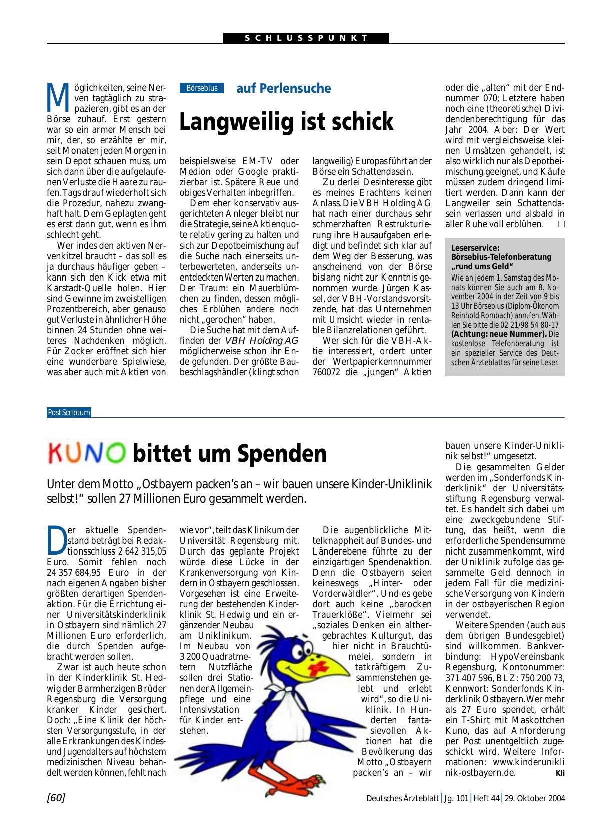 Vorschauseite 1: auf Perlensuche: Langweilig ist schick