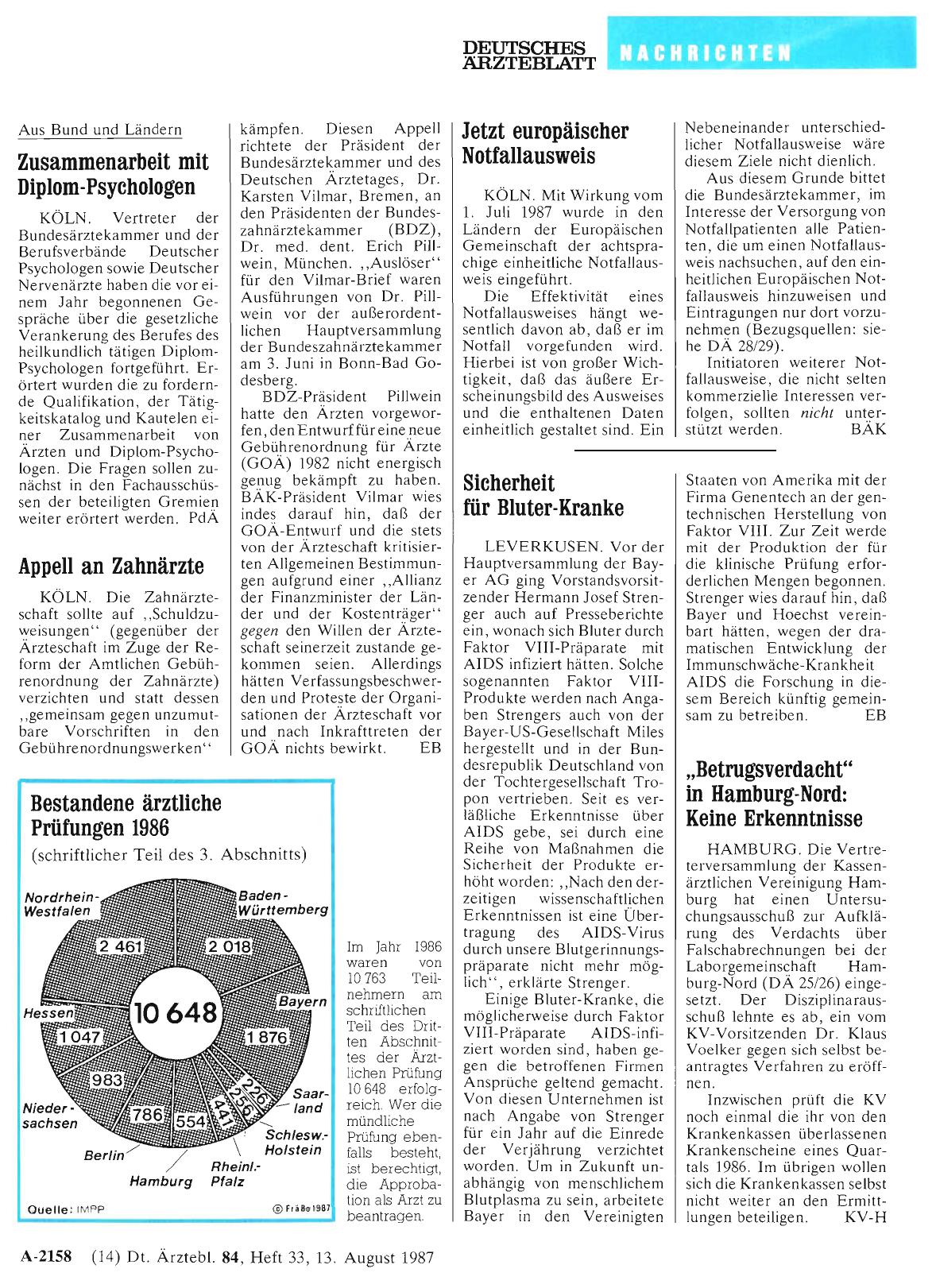 Vorschauseite 1: Sicherheit für Bluter-Kranke