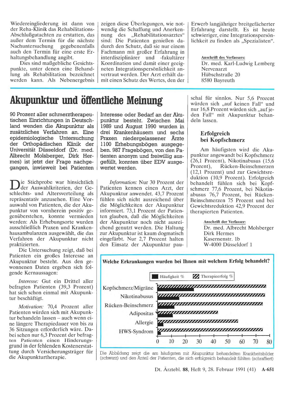 Vorschauseite 1: Akupunktur und öffentliche Meinung