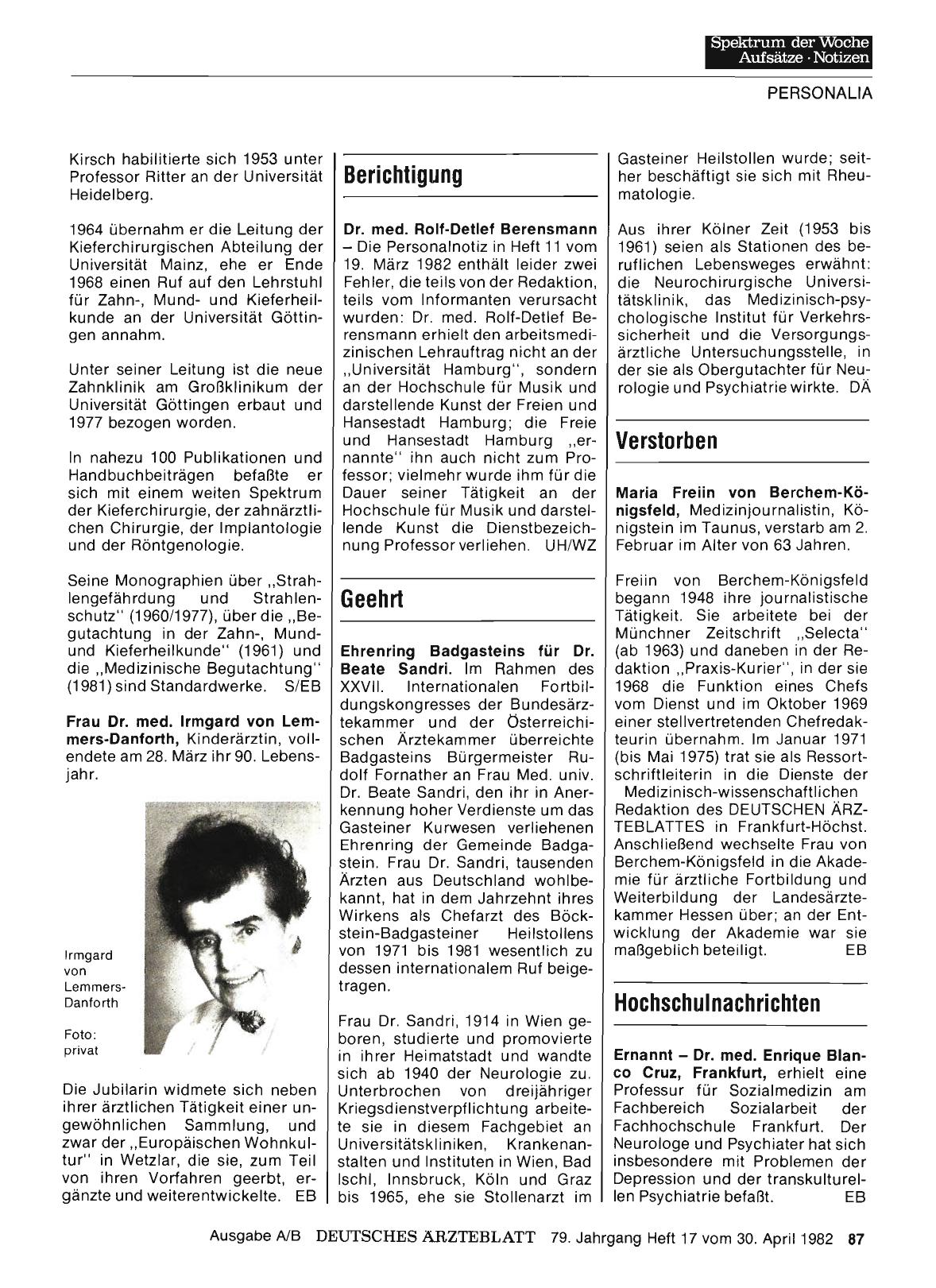 Vorschauseite 1: Hochschulnachrichten