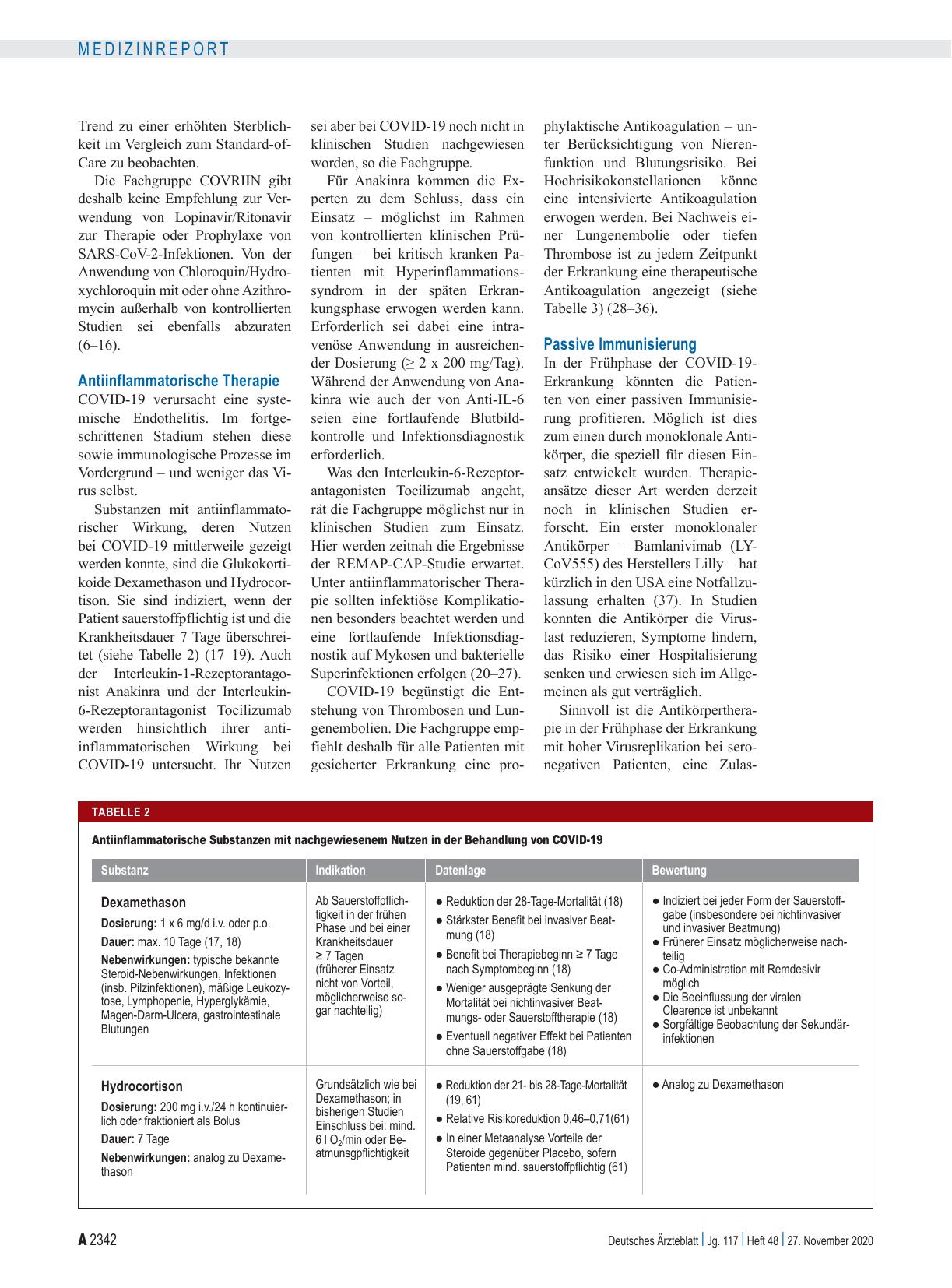 Vorschauseite 2: COVID-19: Evidenzbasierte Therapieoptionen