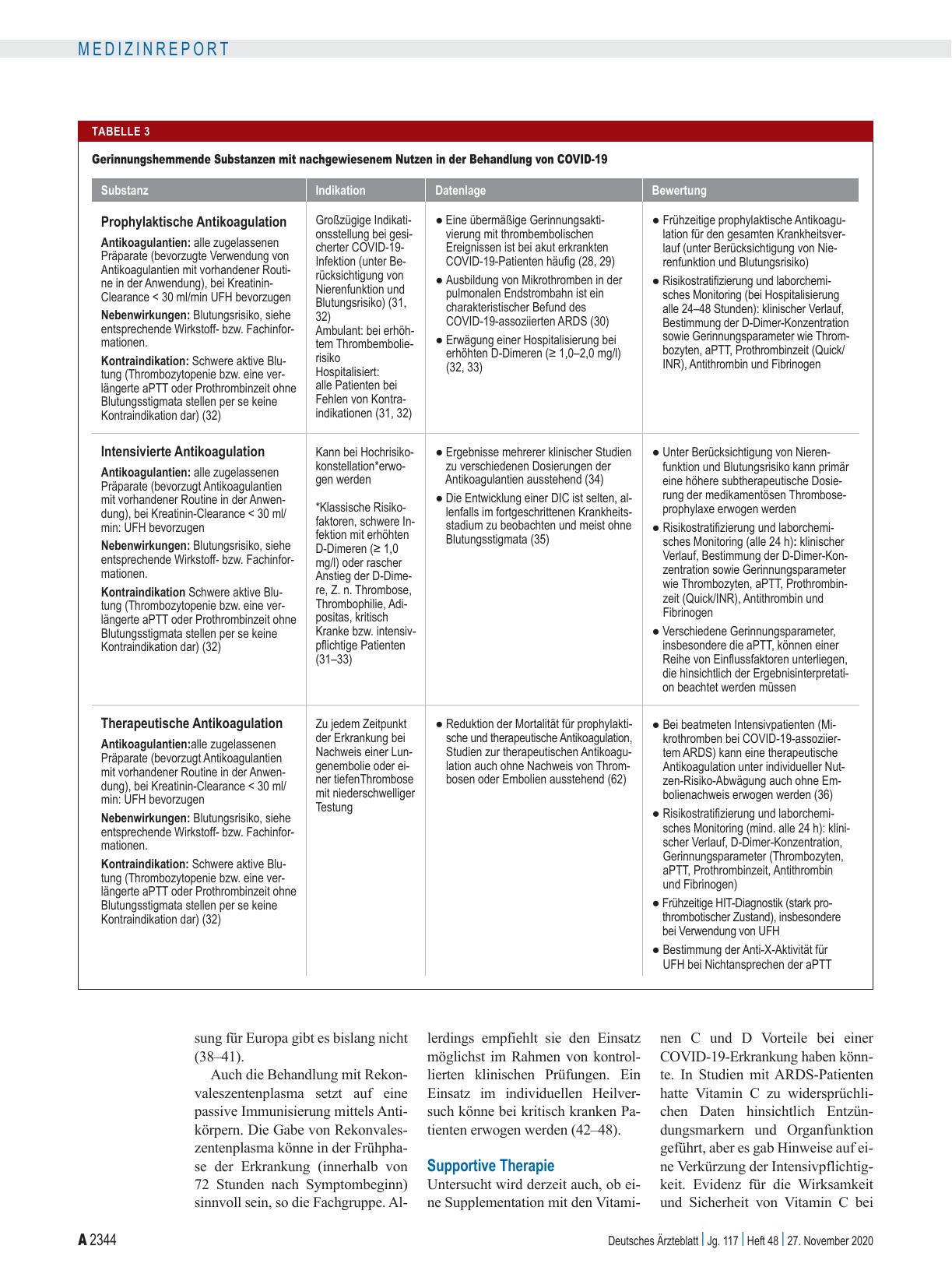 Vorschauseite 3: COVID-19: Evidenzbasierte Therapieoptionen