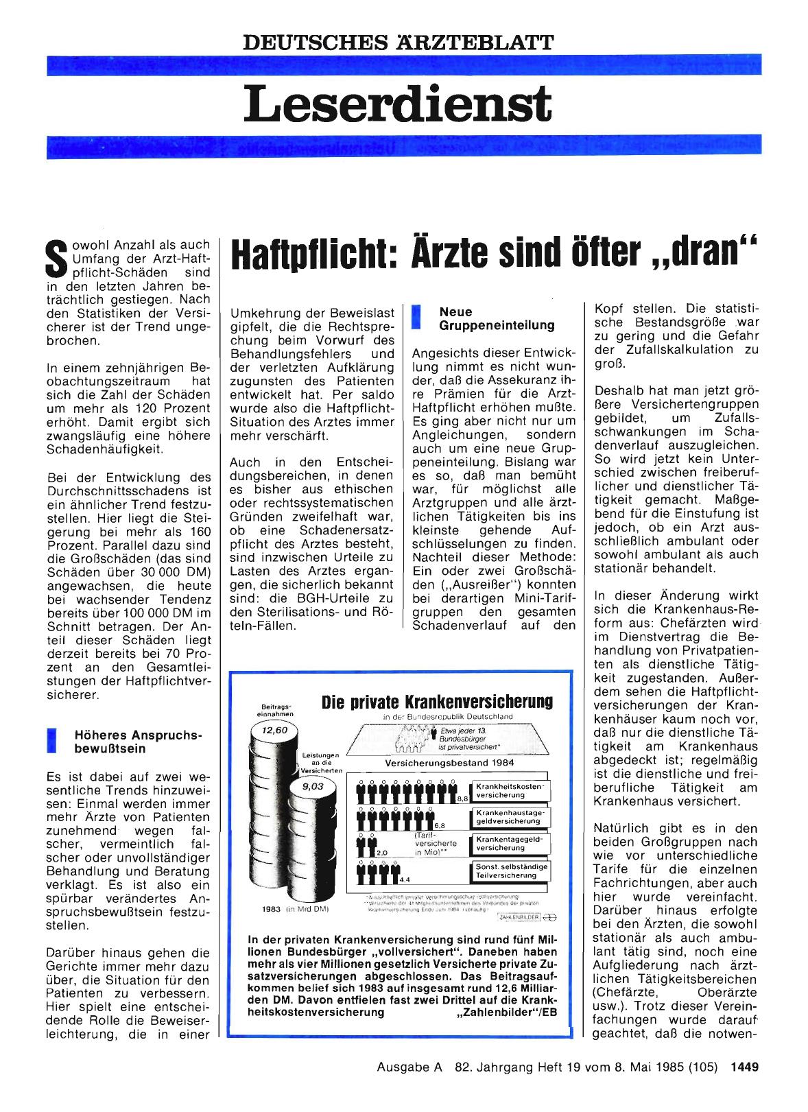 Vorschauseite 1: Haftpflicht: Ärzte sind öfter „dran“