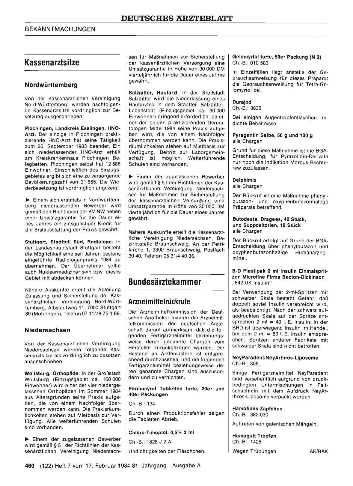 Vorschauseite 1: Arzneimittelrückrufe