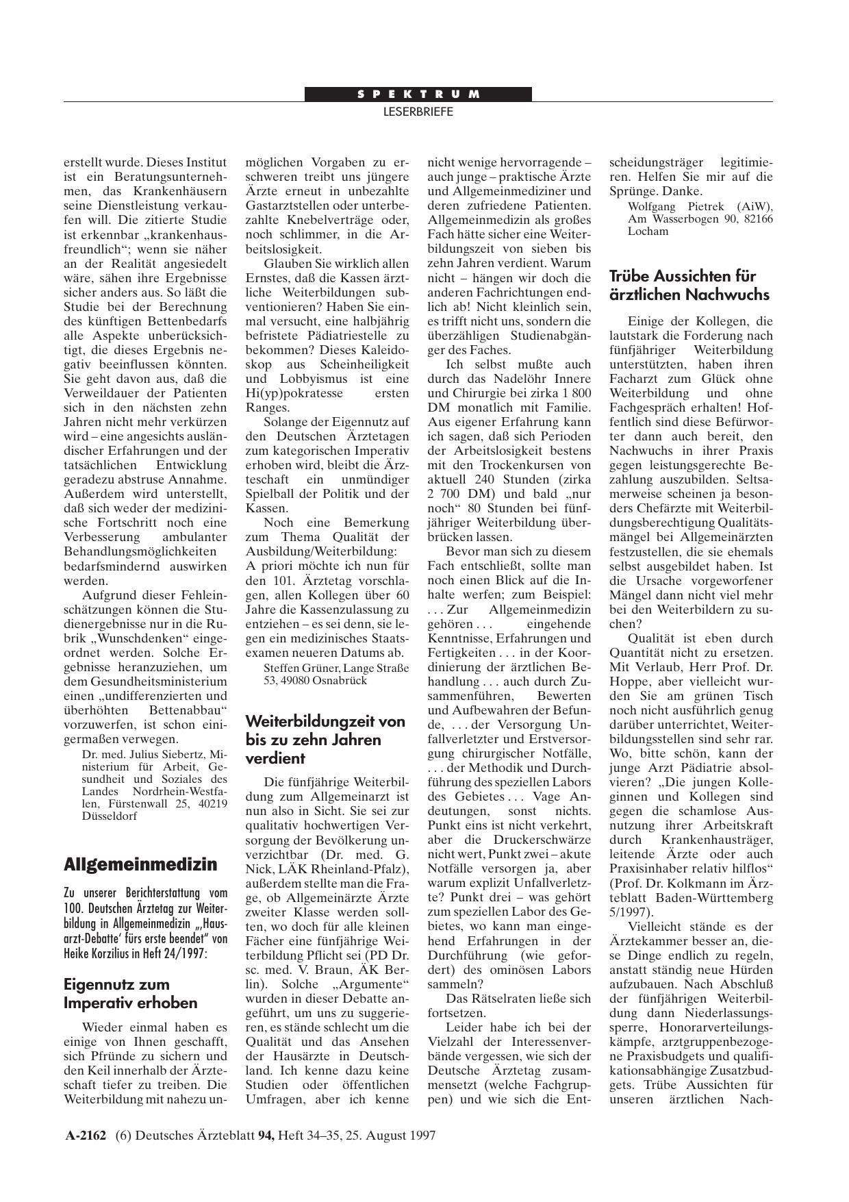 Vorschauseite 1: Allgemeinmedizin: Eigennutz zum Imperativ erhoben