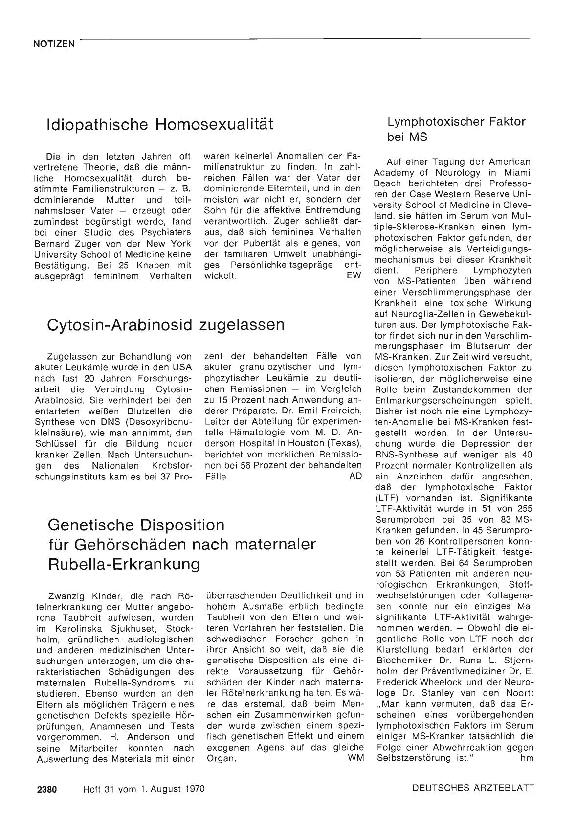 Vorschauseite 1: Lymphotoxischer Faktor bei MS
