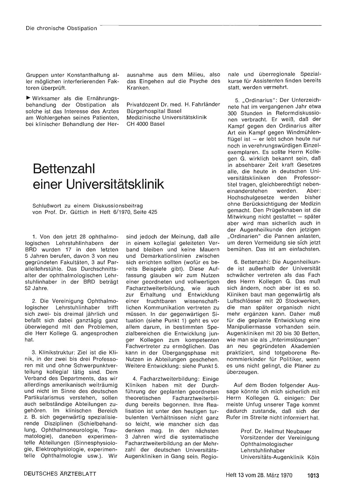 Vorschauseite 1: Bettenzahl einer Universitätsklinik