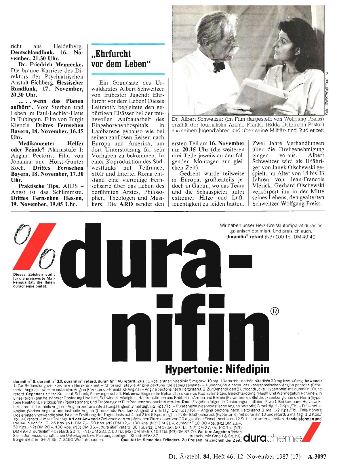 Vorschauseite 1: „Ehrfurcht vor dem Leben“