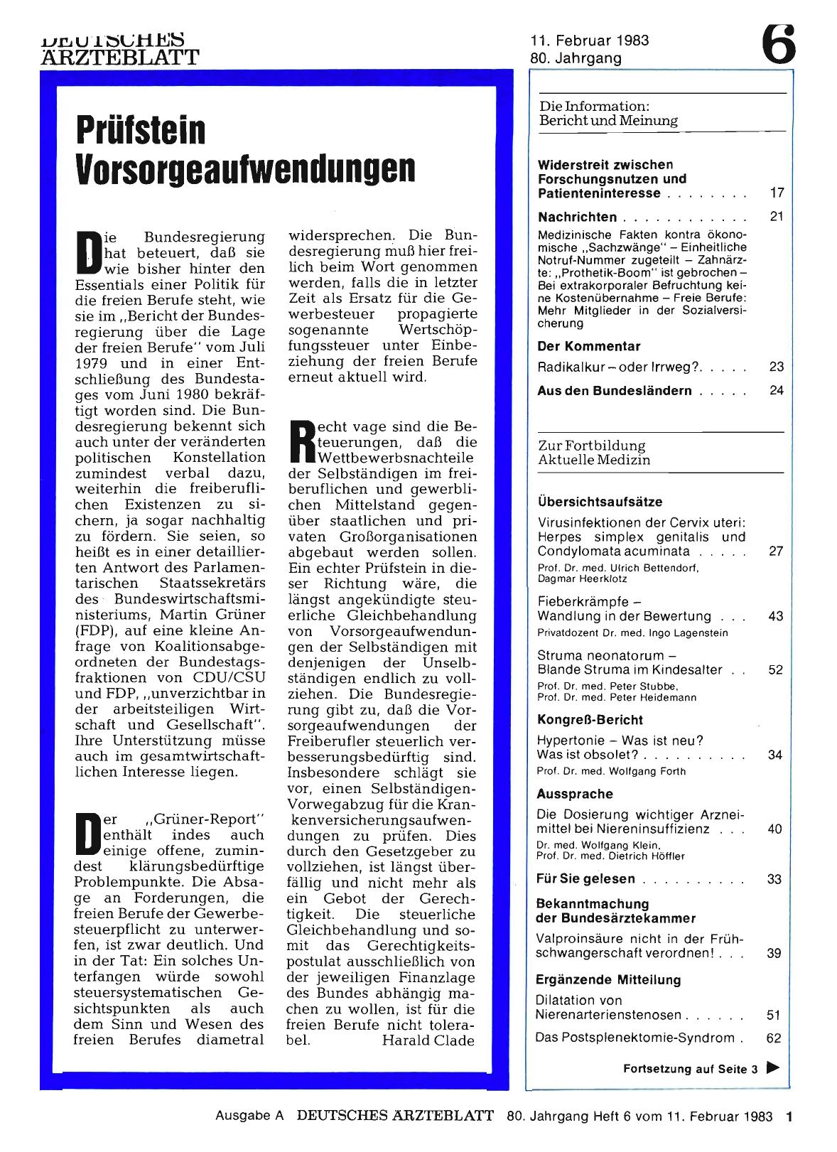 Vorschauseite 1: Prüfstein Vorsorgeaufwendungen