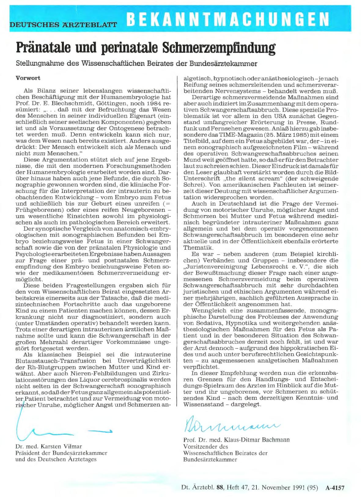 Vorschauseite 1: Pränatale und perinatale Schmerzempfindung