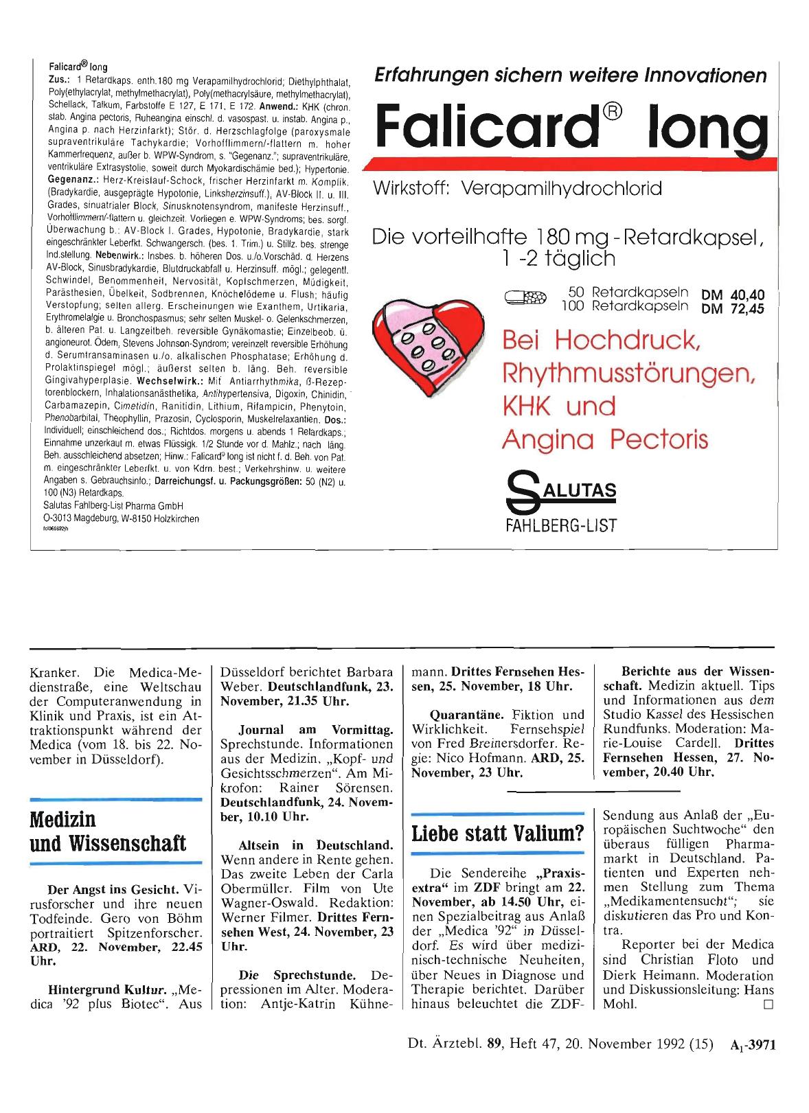Vorschauseite 1: Medizin und Wissenschaft