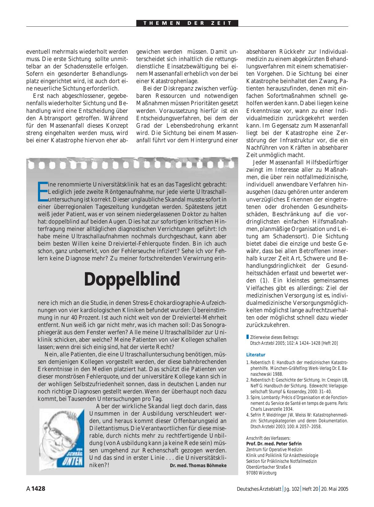 Vorschauseite 1: Doppelblind
