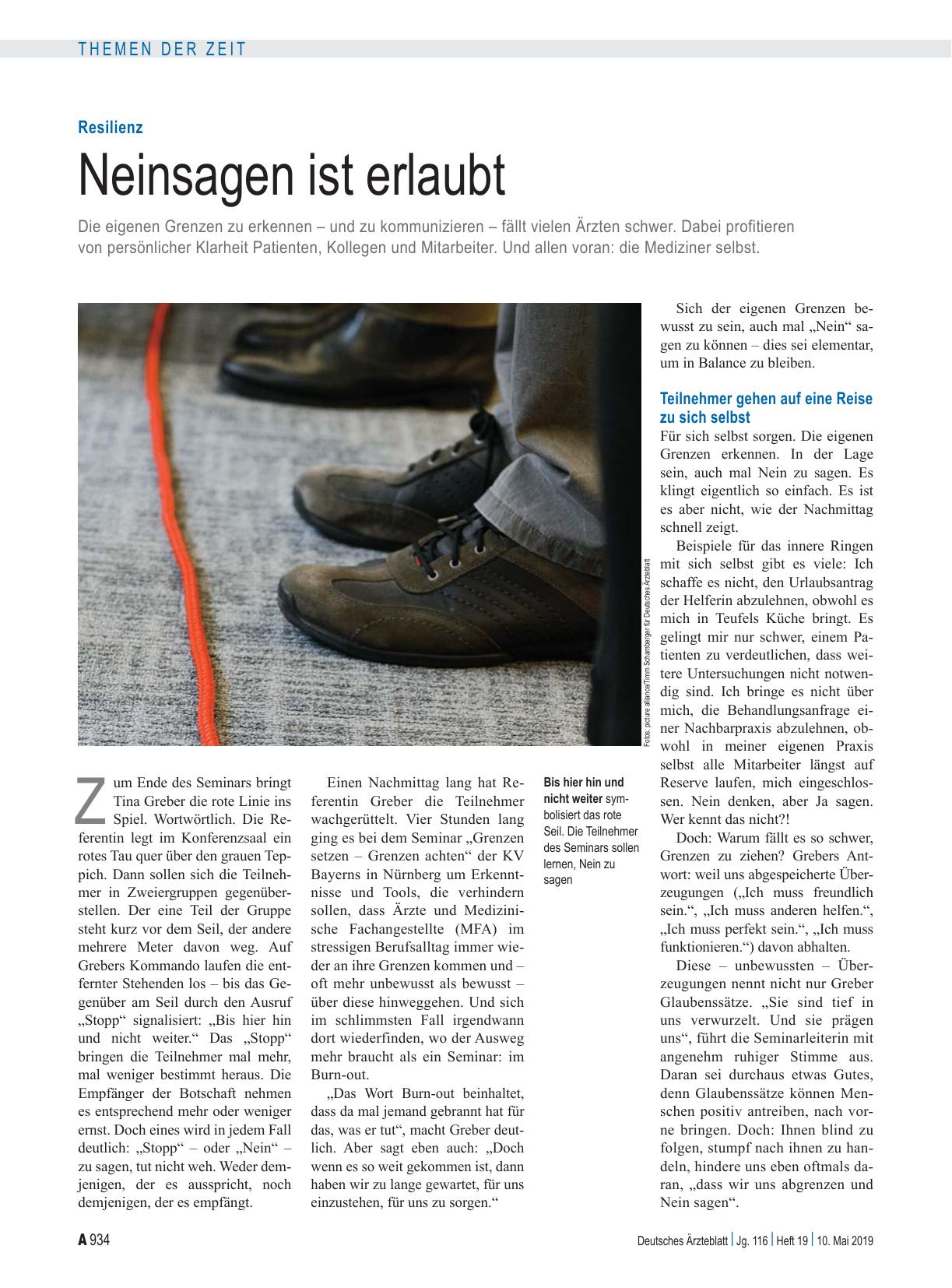 Vorschauseite 1: Resilienz: Neinsagen ist erlaubt