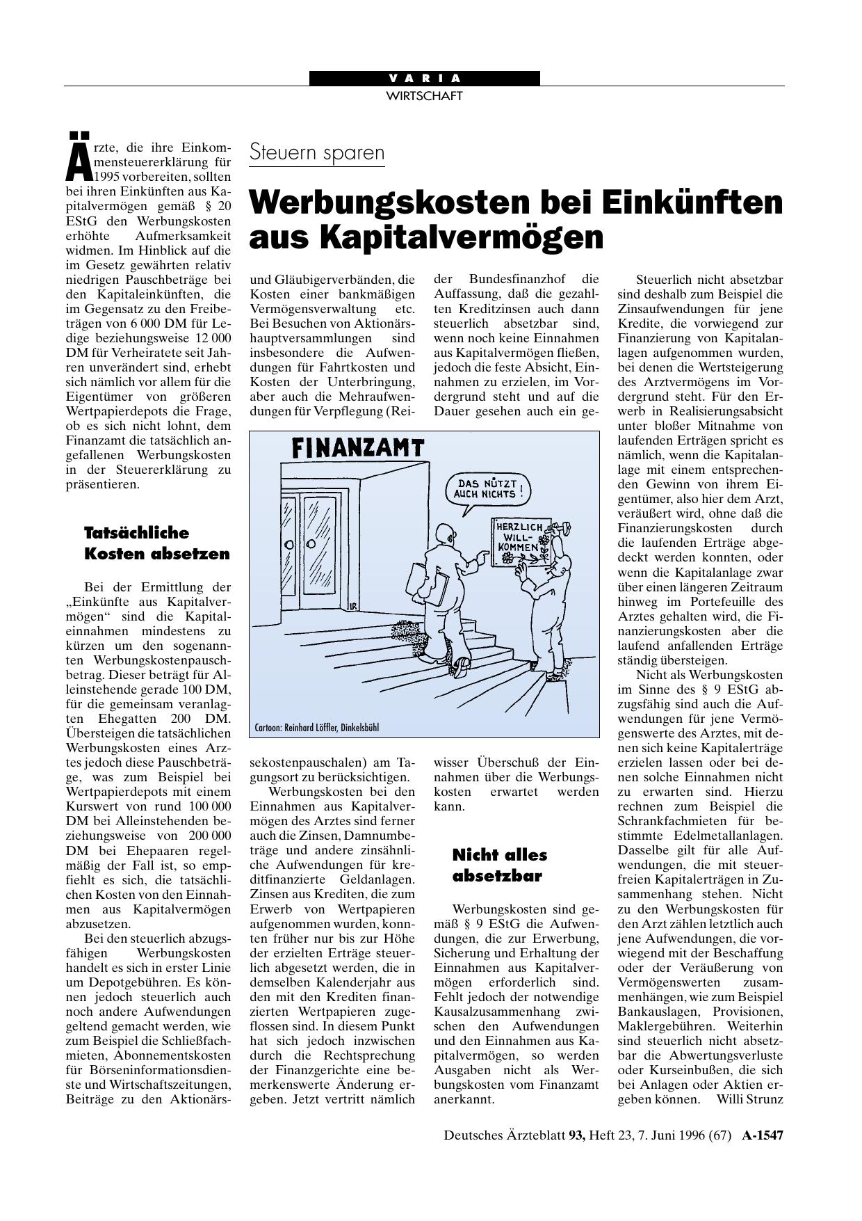 Vorschauseite 1: Steuern sparen: Werbungskosten bei Einkünften aus Kapitalvermögen