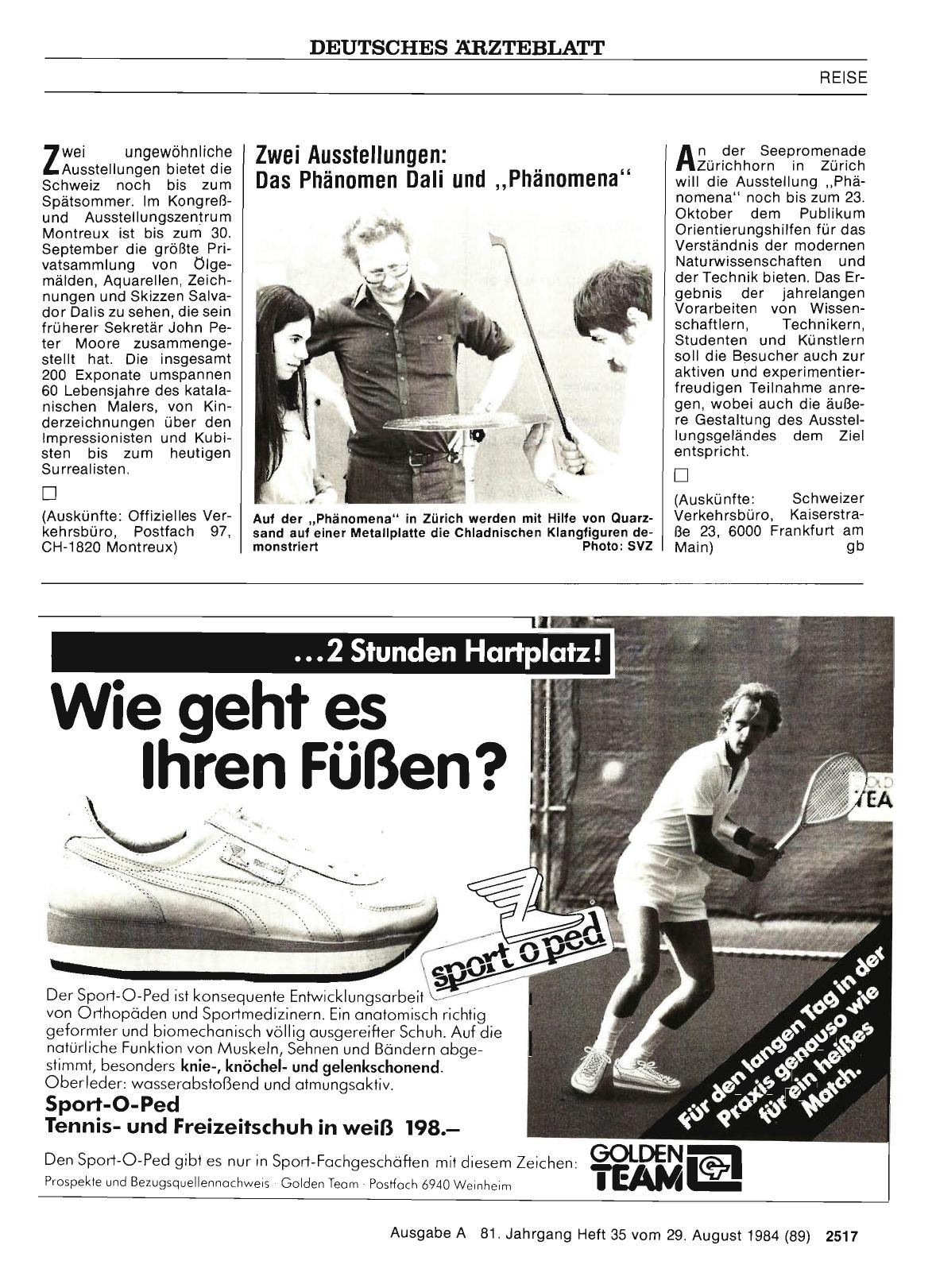 Vorschauseite 1: Zwei Ausstellungen: Das Phänomen Dali und „Phänomena
