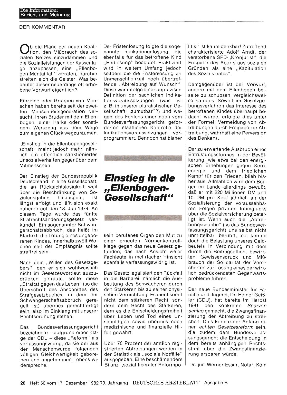 Vorschauseite 1: Einstieg in die „Ellenbogen-Gesellschaft“