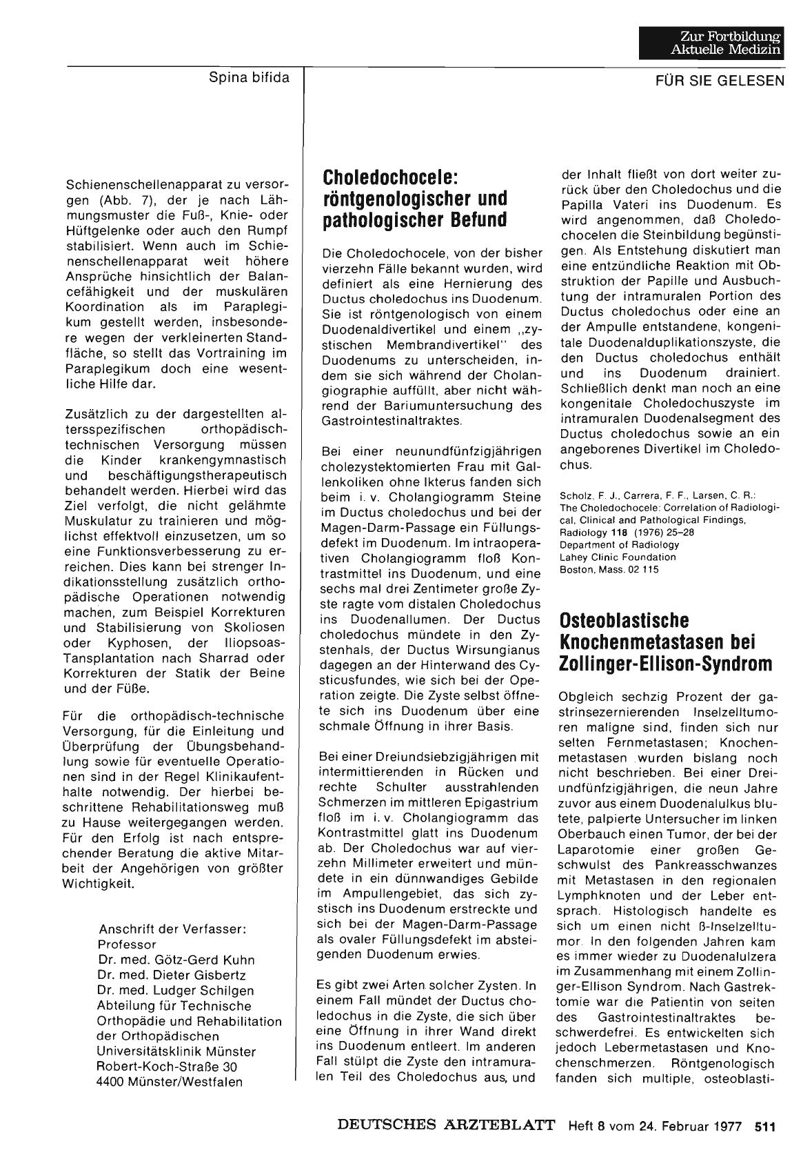 Vorschauseite 1: Osteoblastische Knochenmetastasen bei Zollinger-Ellison-Syndrom
