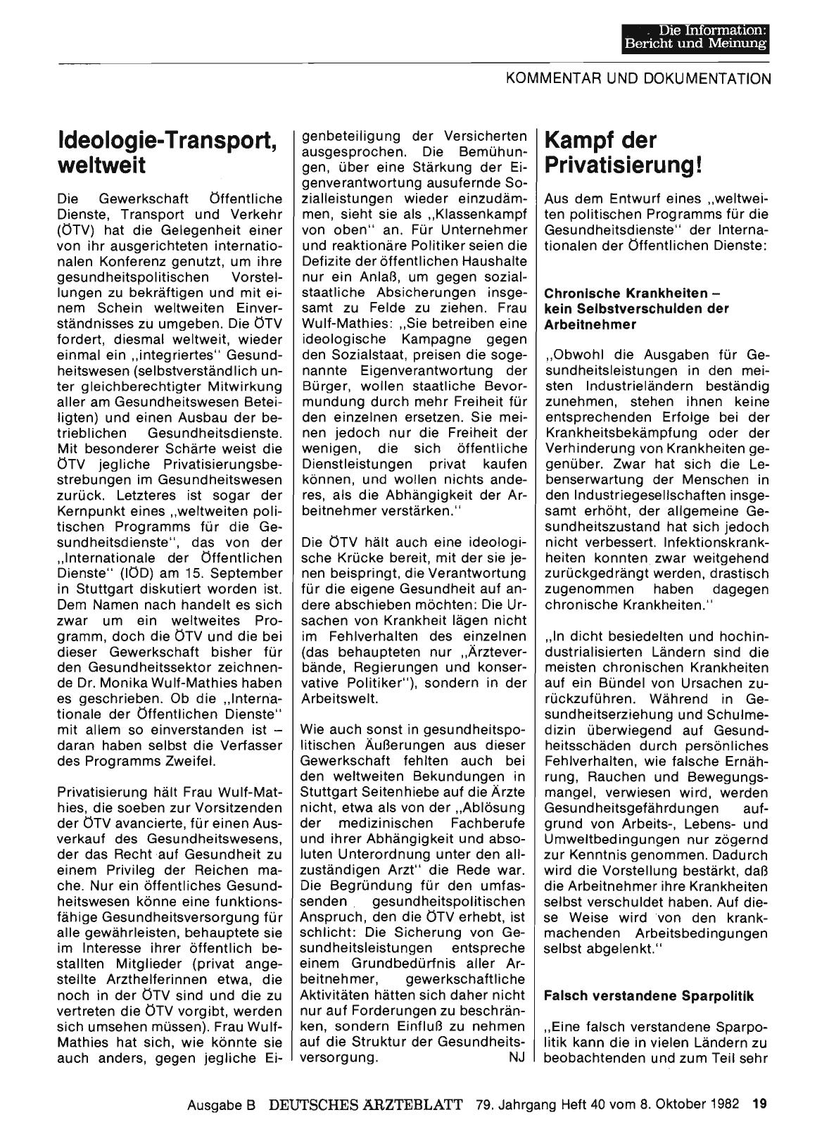 Vorschauseite 1: Ideologie-Transport, weltweit