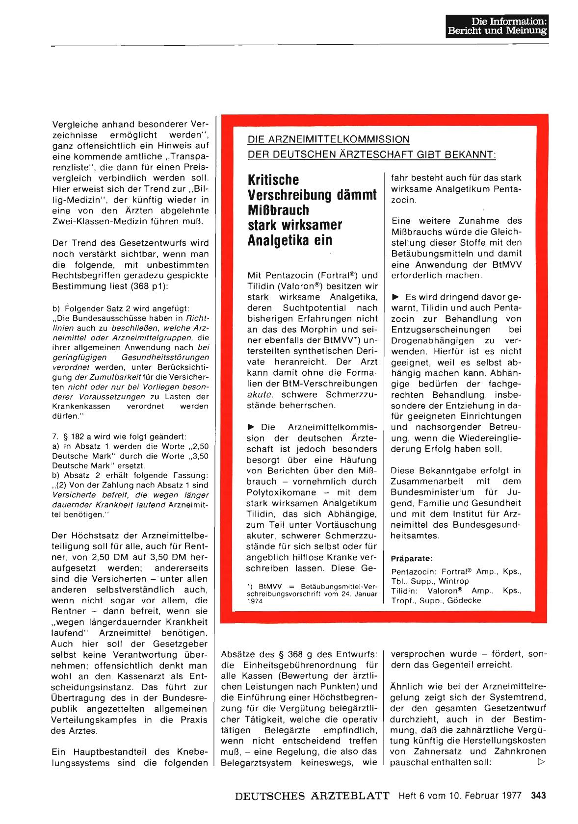 Vorschauseite 1: Kritische Verschreibung dämmt Mißbrauch stark wirksamer Analgetika ein