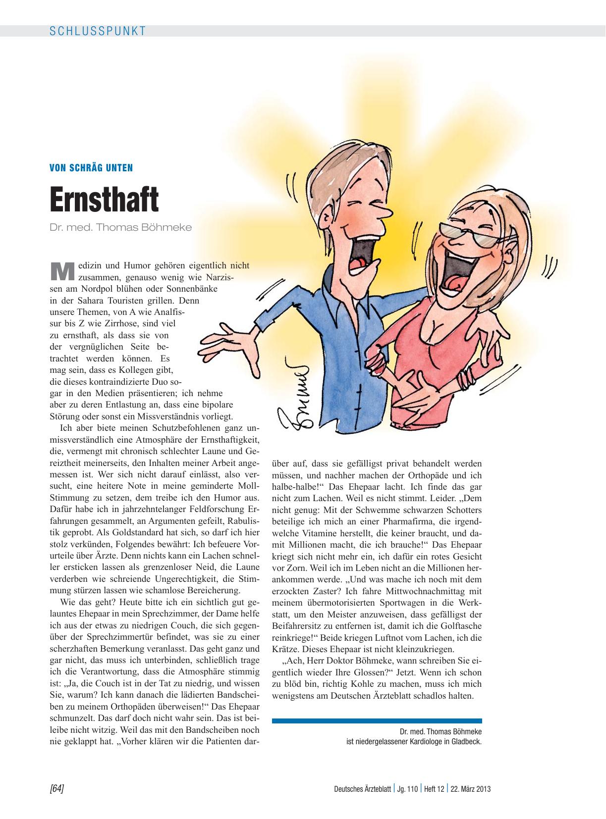 Vorschauseite 1: Von schräg unten: Ernsthaft